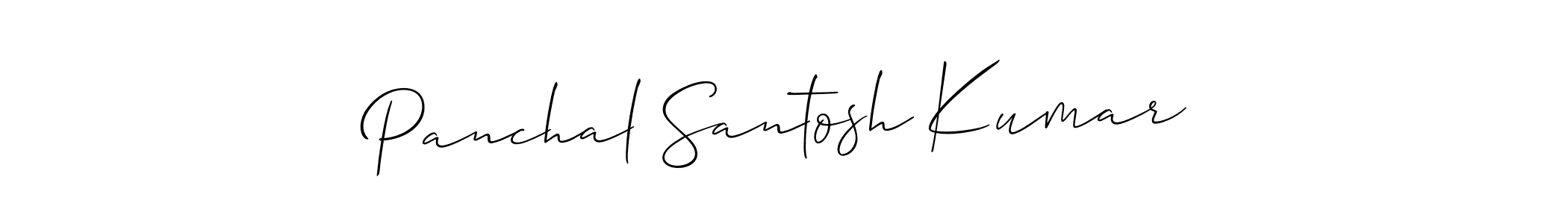 if you are searching for the best signature style for your name Panchal Santosh Kumar. so please give up your signature search. here we have designed multiple signature styles  using Allison_Script. Panchal Santosh Kumar signature style 2 images and pictures png