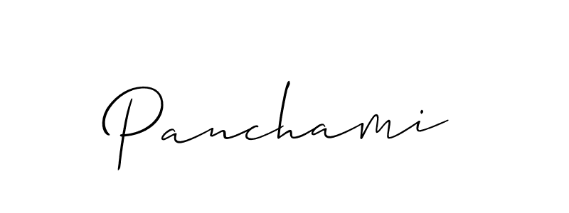 Similarly Allison_Script is the best handwritten signature design. Signature creator online .You can use it as an online autograph creator for name Panchami. Panchami signature style 2 images and pictures png