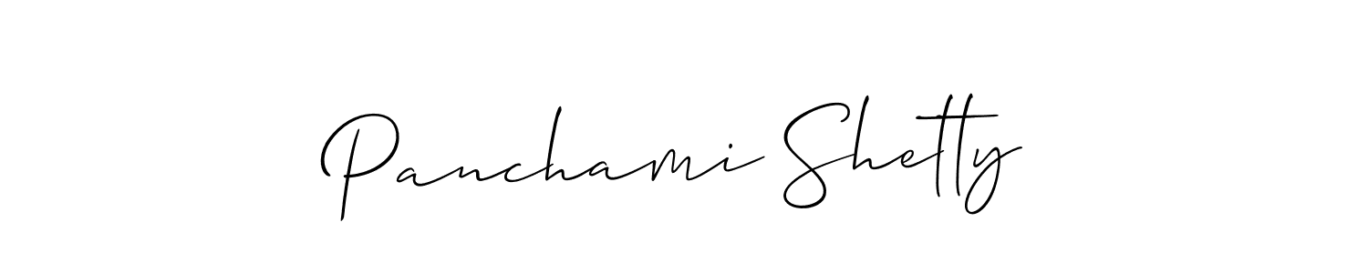 Create a beautiful signature design for name Panchami Shetty. With this signature (Allison_Script) fonts, you can make a handwritten signature for free. Panchami Shetty signature style 2 images and pictures png