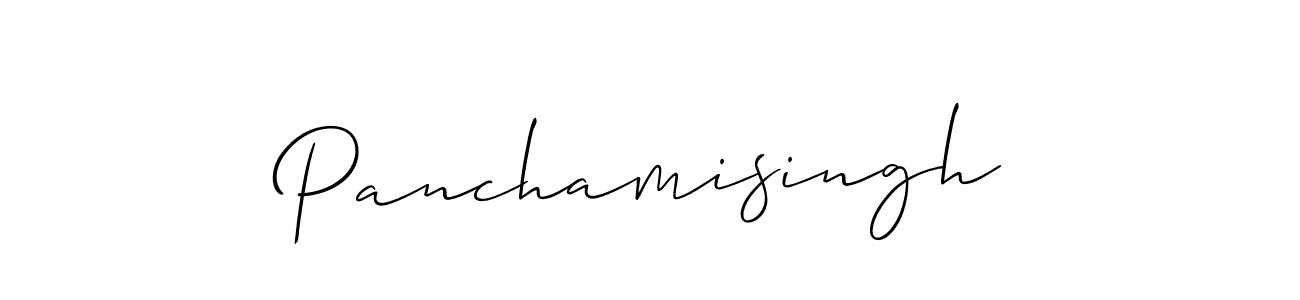 Make a beautiful signature design for name Panchamisingh. With this signature (Allison_Script) style, you can create a handwritten signature for free. Panchamisingh signature style 2 images and pictures png