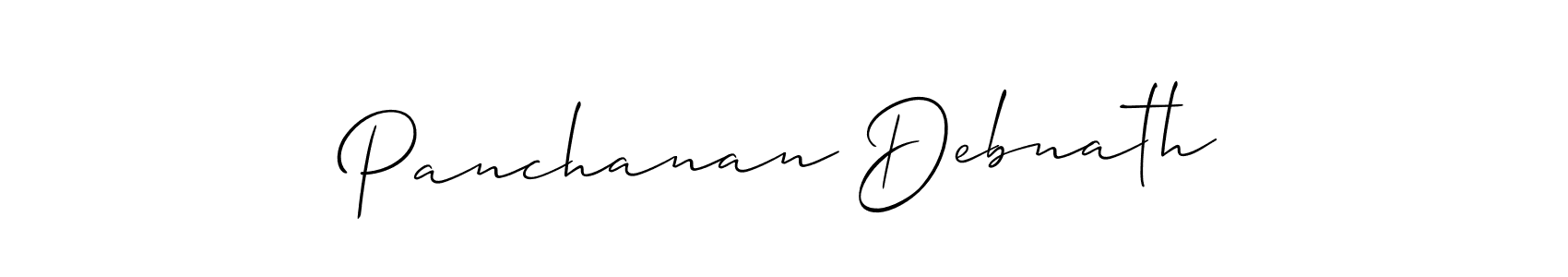 Similarly Allison_Script is the best handwritten signature design. Signature creator online .You can use it as an online autograph creator for name Panchanan Debnath. Panchanan Debnath signature style 2 images and pictures png
