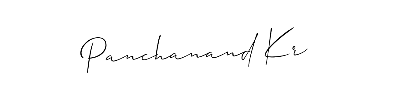 Design your own signature with our free online signature maker. With this signature software, you can create a handwritten (Allison_Script) signature for name Panchanand Kr. Panchanand Kr signature style 2 images and pictures png