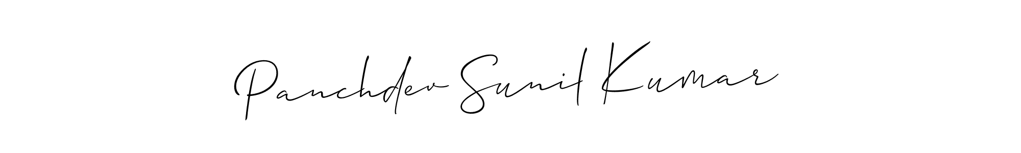 Design your own signature with our free online signature maker. With this signature software, you can create a handwritten (Allison_Script) signature for name Panchdev Sunil Kumar. Panchdev Sunil Kumar signature style 2 images and pictures png