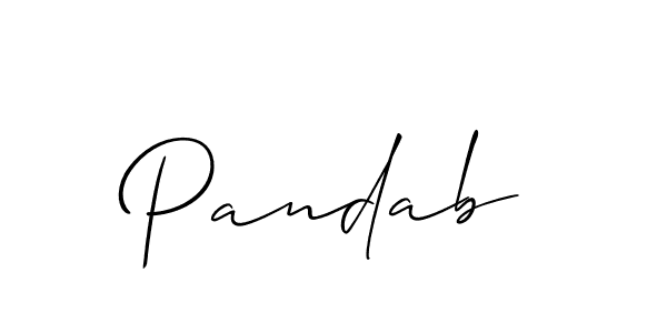 Make a beautiful signature design for name Pandab. Use this online signature maker to create a handwritten signature for free. Pandab signature style 2 images and pictures png