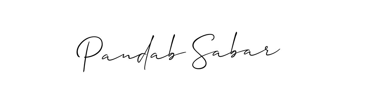 Check out images of Autograph of Pandab Sabar name. Actor Pandab Sabar Signature Style. Allison_Script is a professional sign style online. Pandab Sabar signature style 2 images and pictures png