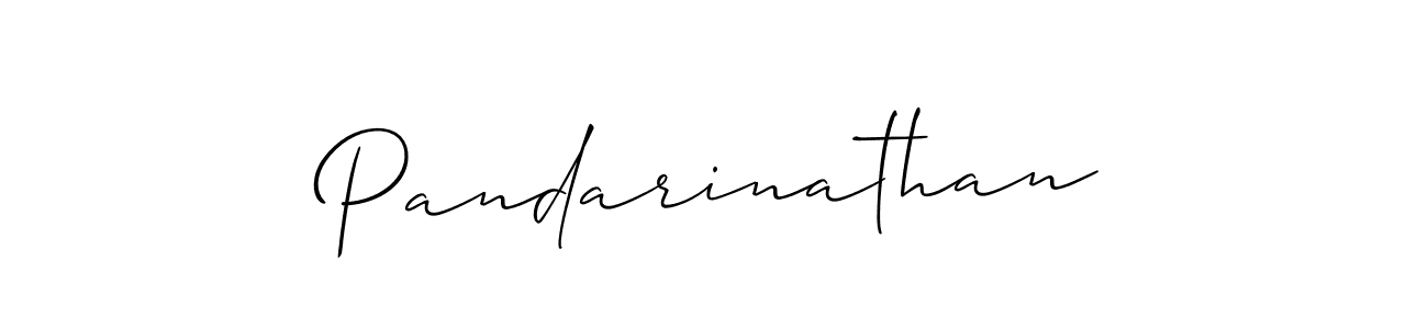 Create a beautiful signature design for name Pandarinathan. With this signature (Allison_Script) fonts, you can make a handwritten signature for free. Pandarinathan signature style 2 images and pictures png