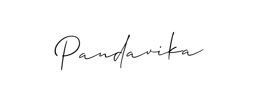 How to Draw Pandavika signature style? Allison_Script is a latest design signature styles for name Pandavika. Pandavika signature style 2 images and pictures png