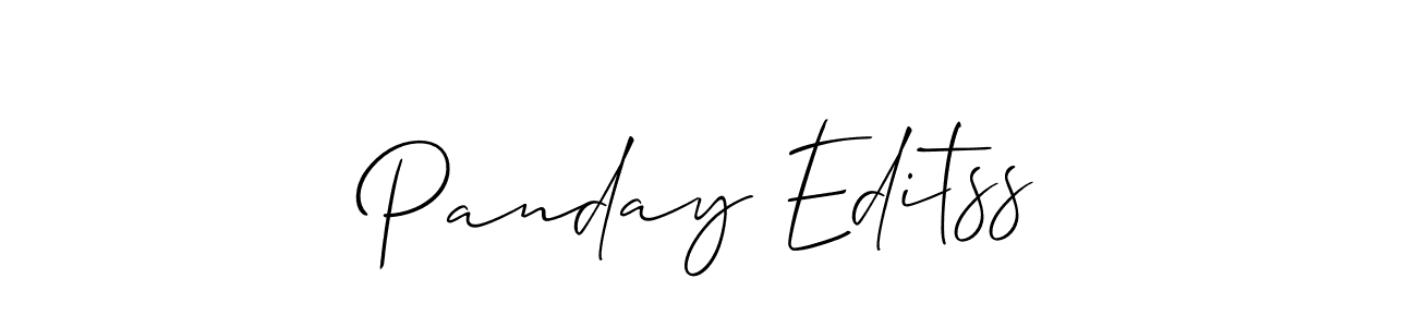 How to make Panday Editss signature? Allison_Script is a professional autograph style. Create handwritten signature for Panday Editss name. Panday Editss signature style 2 images and pictures png