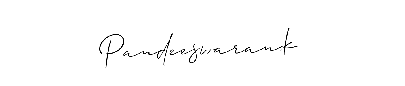 Best and Professional Signature Style for Pandeeswaran.k. Allison_Script Best Signature Style Collection. Pandeeswaran.k signature style 2 images and pictures png