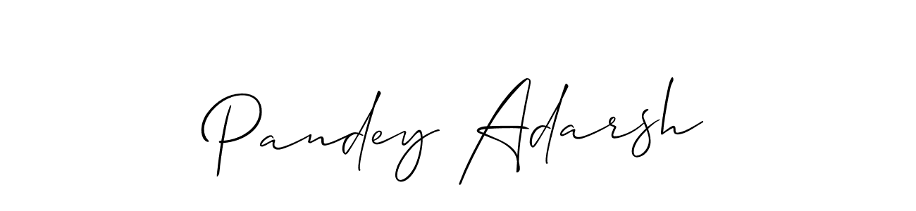 How to make Pandey Adarsh signature? Allison_Script is a professional autograph style. Create handwritten signature for Pandey Adarsh name. Pandey Adarsh signature style 2 images and pictures png