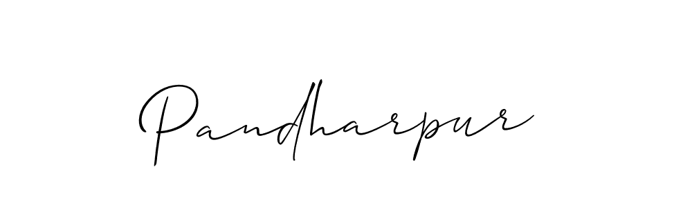 How to make Pandharpur signature? Allison_Script is a professional autograph style. Create handwritten signature for Pandharpur name. Pandharpur signature style 2 images and pictures png