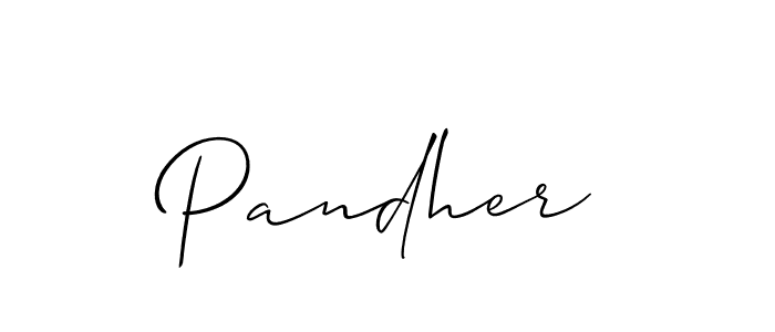 Similarly Allison_Script is the best handwritten signature design. Signature creator online .You can use it as an online autograph creator for name Pandher. Pandher signature style 2 images and pictures png