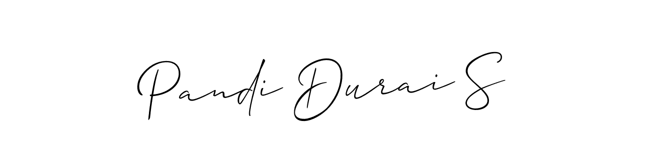 Allison_Script is a professional signature style that is perfect for those who want to add a touch of class to their signature. It is also a great choice for those who want to make their signature more unique. Get Pandi Durai S name to fancy signature for free. Pandi Durai S signature style 2 images and pictures png
