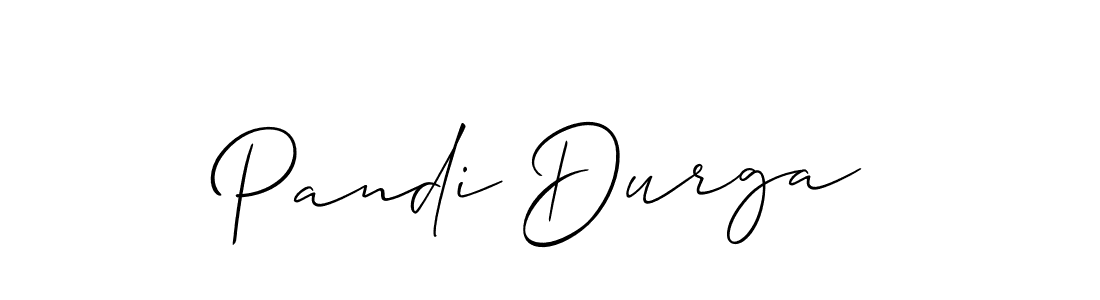 if you are searching for the best signature style for your name Pandi Durga. so please give up your signature search. here we have designed multiple signature styles  using Allison_Script. Pandi Durga signature style 2 images and pictures png