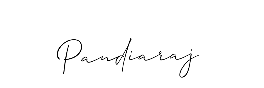 Create a beautiful signature design for name Pandiaraj. With this signature (Allison_Script) fonts, you can make a handwritten signature for free. Pandiaraj signature style 2 images and pictures png