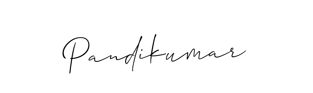 How to make Pandikumar signature? Allison_Script is a professional autograph style. Create handwritten signature for Pandikumar name. Pandikumar signature style 2 images and pictures png