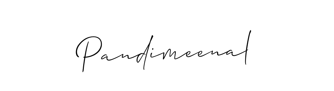 Create a beautiful signature design for name Pandimeenal. With this signature (Allison_Script) fonts, you can make a handwritten signature for free. Pandimeenal signature style 2 images and pictures png