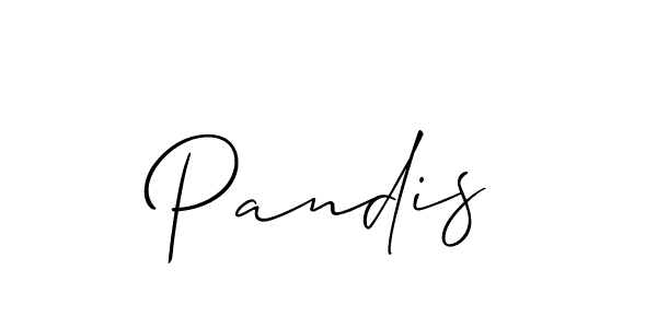 It looks lik you need a new signature style for name Pandis. Design unique handwritten (Allison_Script) signature with our free signature maker in just a few clicks. Pandis signature style 2 images and pictures png