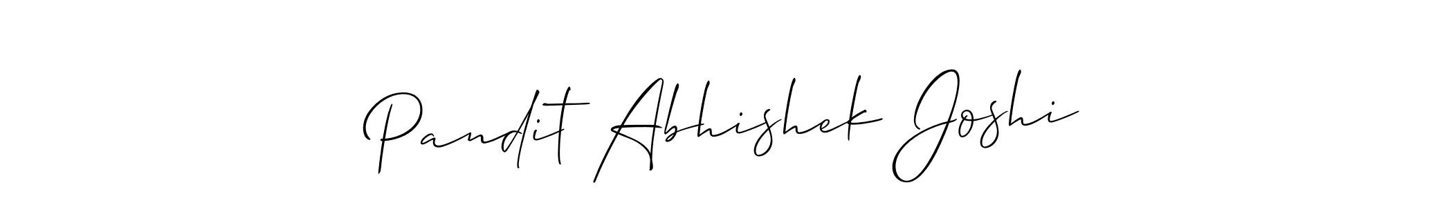 How to Draw Pandit Abhishek Joshi signature style? Allison_Script is a latest design signature styles for name Pandit Abhishek Joshi. Pandit Abhishek Joshi signature style 2 images and pictures png