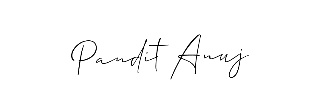 if you are searching for the best signature style for your name Pandit Anuj. so please give up your signature search. here we have designed multiple signature styles  using Allison_Script. Pandit Anuj signature style 2 images and pictures png