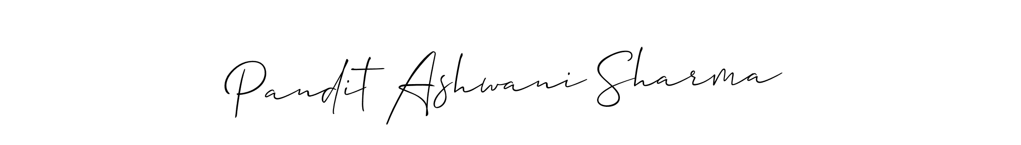 How to Draw Pandit Ashwani Sharma signature style? Allison_Script is a latest design signature styles for name Pandit Ashwani Sharma. Pandit Ashwani Sharma signature style 2 images and pictures png