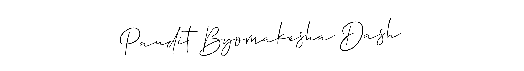 Create a beautiful signature design for name Pandit Byomakesha Dash. With this signature (Allison_Script) fonts, you can make a handwritten signature for free. Pandit Byomakesha Dash signature style 2 images and pictures png