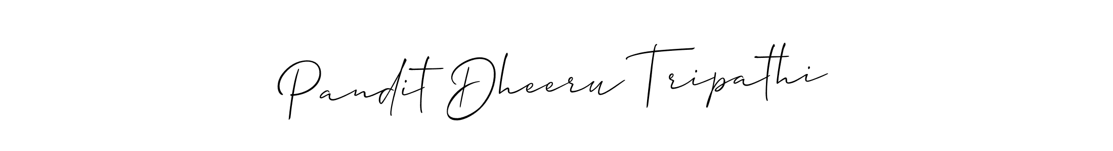 Make a beautiful signature design for name Pandit Dheeru Tripathi. Use this online signature maker to create a handwritten signature for free. Pandit Dheeru Tripathi signature style 2 images and pictures png