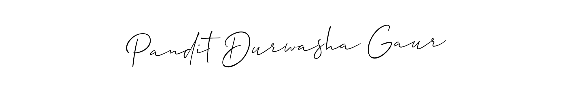 It looks lik you need a new signature style for name Pandit Durwasha Gaur. Design unique handwritten (Allison_Script) signature with our free signature maker in just a few clicks. Pandit Durwasha Gaur signature style 2 images and pictures png