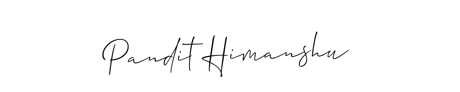 Best and Professional Signature Style for Pandit Himanshu. Allison_Script Best Signature Style Collection. Pandit Himanshu signature style 2 images and pictures png