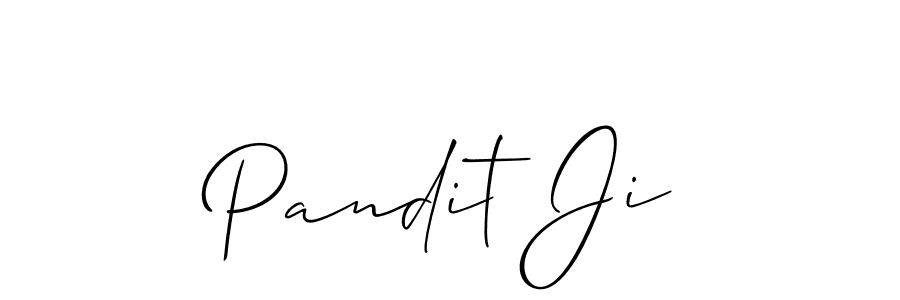 You should practise on your own different ways (Allison_Script) to write your name (Pandit Ji) in signature. don't let someone else do it for you. Pandit Ji signature style 2 images and pictures png