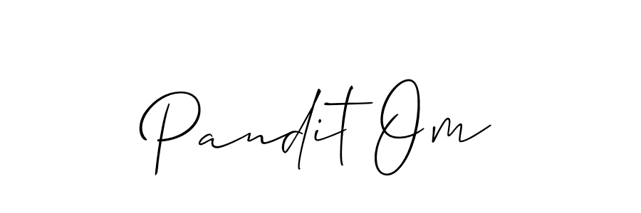 It looks lik you need a new signature style for name Pandit Om. Design unique handwritten (Allison_Script) signature with our free signature maker in just a few clicks. Pandit Om signature style 2 images and pictures png