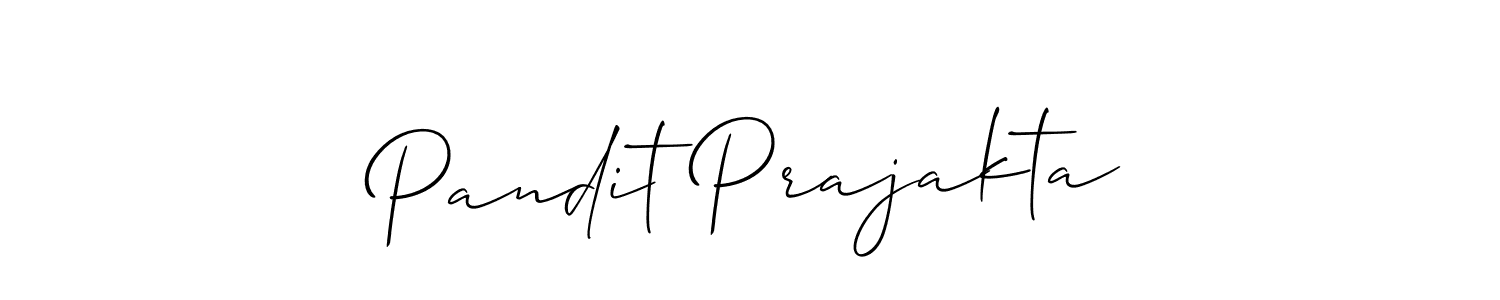 It looks lik you need a new signature style for name Pandit Prajakta. Design unique handwritten (Allison_Script) signature with our free signature maker in just a few clicks. Pandit Prajakta signature style 2 images and pictures png