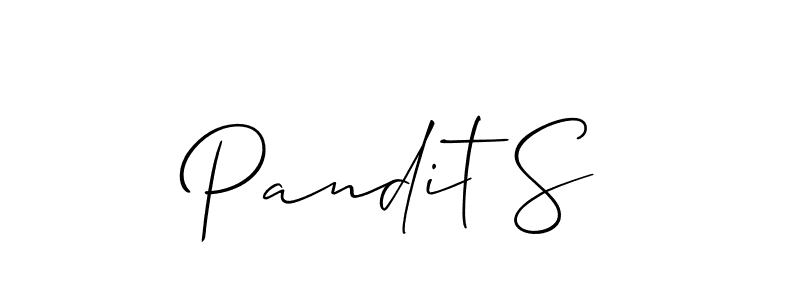 Pandit S stylish signature style. Best Handwritten Sign (Allison_Script) for my name. Handwritten Signature Collection Ideas for my name Pandit S. Pandit S signature style 2 images and pictures png
