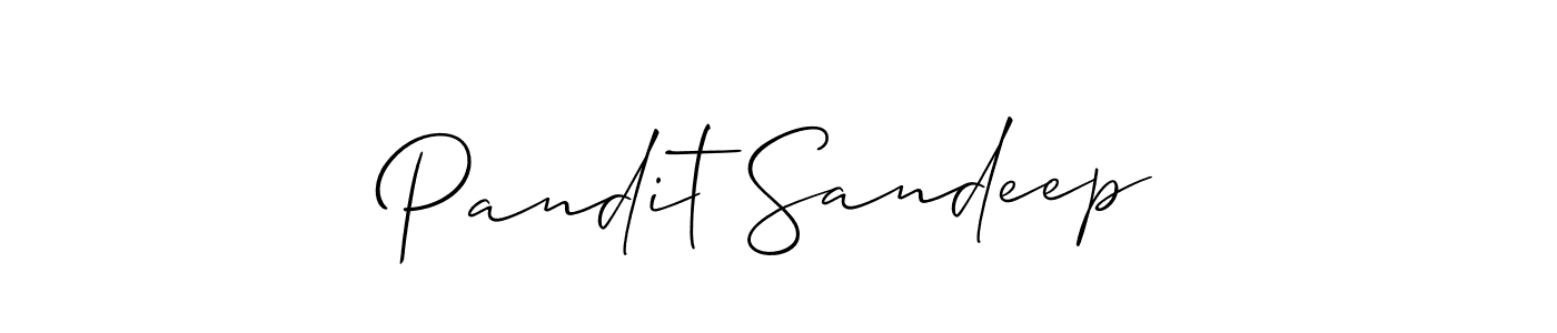 Best and Professional Signature Style for Pandit Sandeep. Allison_Script Best Signature Style Collection. Pandit Sandeep signature style 2 images and pictures png