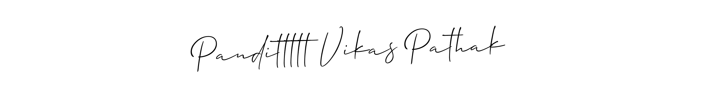 Make a beautiful signature design for name Pandittttt Vikas Pathak. With this signature (Allison_Script) style, you can create a handwritten signature for free. Pandittttt Vikas Pathak signature style 2 images and pictures png