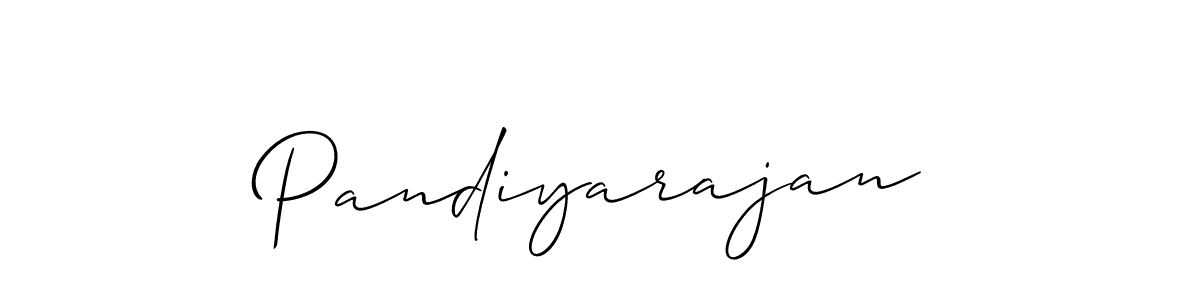 How to make Pandiyarajan signature? Allison_Script is a professional autograph style. Create handwritten signature for Pandiyarajan name. Pandiyarajan signature style 2 images and pictures png
