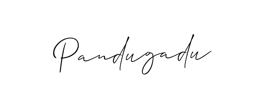 How to make Pandugadu name signature. Use Allison_Script style for creating short signs online. This is the latest handwritten sign. Pandugadu signature style 2 images and pictures png