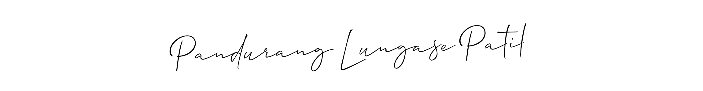 Similarly Allison_Script is the best handwritten signature design. Signature creator online .You can use it as an online autograph creator for name Pandurang Lungase Patil. Pandurang Lungase Patil signature style 2 images and pictures png