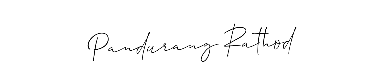 Make a beautiful signature design for name Pandurang Rathod. With this signature (Allison_Script) style, you can create a handwritten signature for free. Pandurang Rathod signature style 2 images and pictures png