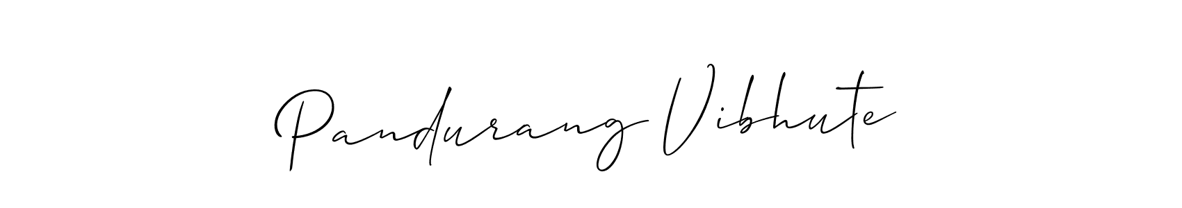 How to Draw Pandurang Vibhute signature style? Allison_Script is a latest design signature styles for name Pandurang Vibhute. Pandurang Vibhute signature style 2 images and pictures png