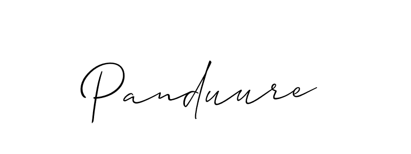 It looks lik you need a new signature style for name Panduure. Design unique handwritten (Allison_Script) signature with our free signature maker in just a few clicks. Panduure signature style 2 images and pictures png