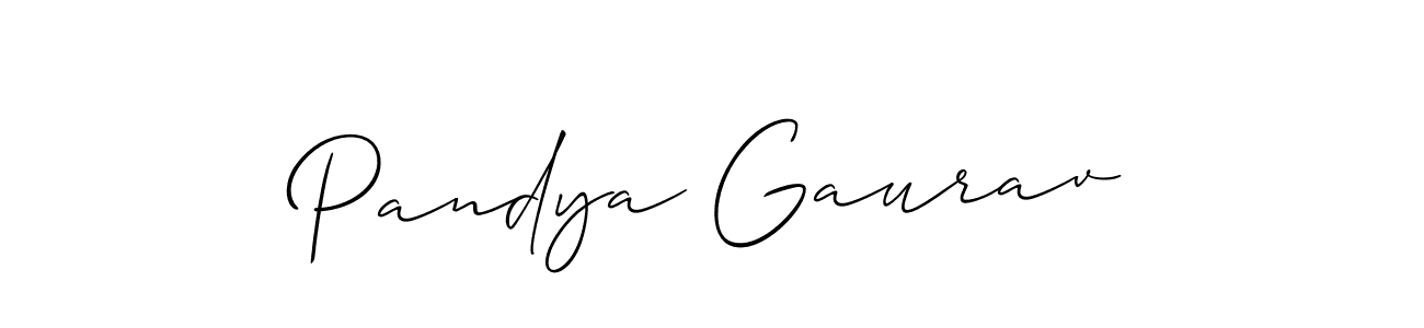 Best and Professional Signature Style for Pandya Gaurav. Allison_Script Best Signature Style Collection. Pandya Gaurav signature style 2 images and pictures png