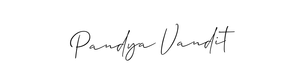 Similarly Allison_Script is the best handwritten signature design. Signature creator online .You can use it as an online autograph creator for name Pandya Vandit. Pandya Vandit signature style 2 images and pictures png