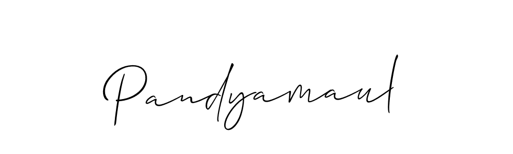 Also we have Pandyamaul name is the best signature style. Create professional handwritten signature collection using Allison_Script autograph style. Pandyamaul signature style 2 images and pictures png
