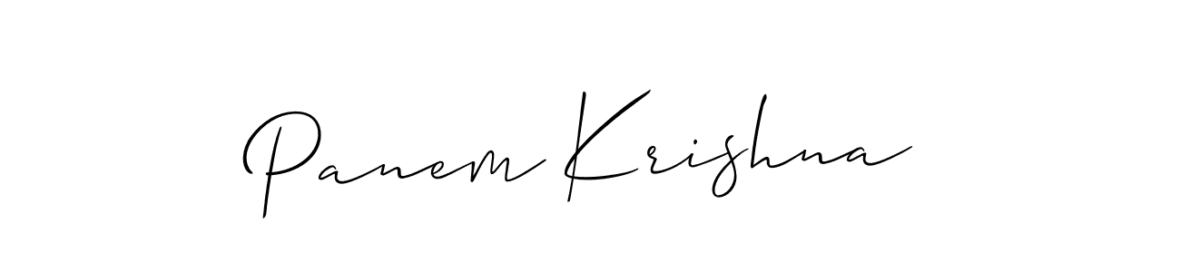 Check out images of Autograph of Panem Krishna name. Actor Panem Krishna Signature Style. Allison_Script is a professional sign style online. Panem Krishna signature style 2 images and pictures png