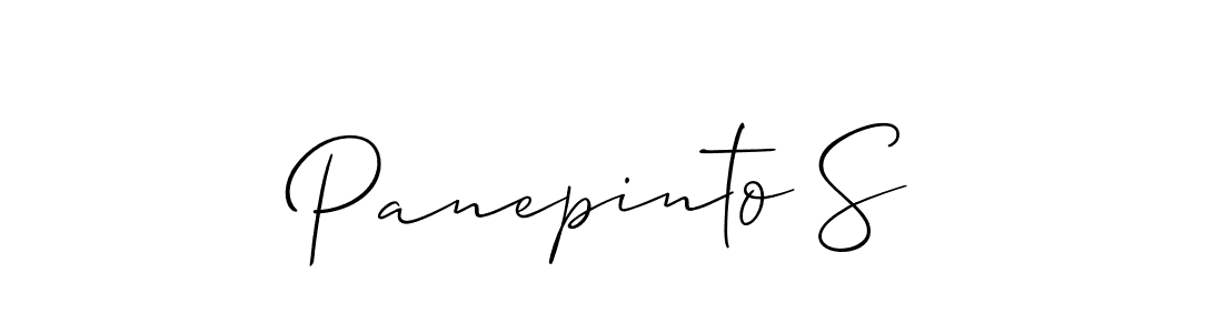 Also You can easily find your signature by using the search form. We will create Panepinto S name handwritten signature images for you free of cost using Allison_Script sign style. Panepinto S signature style 2 images and pictures png