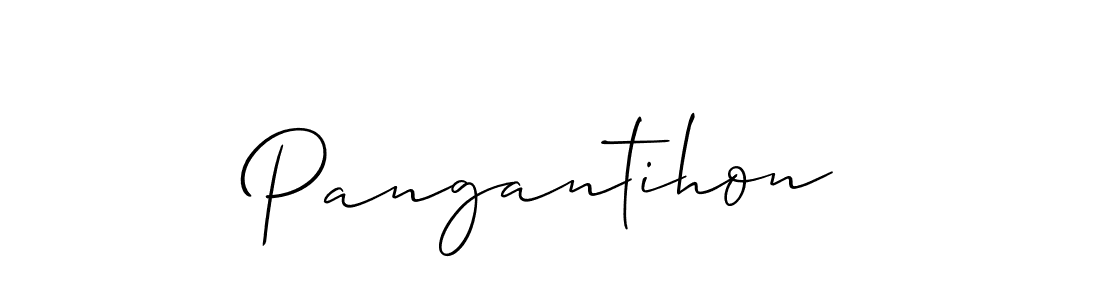 Design your own signature with our free online signature maker. With this signature software, you can create a handwritten (Allison_Script) signature for name Pangantihon. Pangantihon signature style 2 images and pictures png