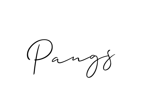 Once you've used our free online signature maker to create your best signature Allison_Script style, it's time to enjoy all of the benefits that Pangs name signing documents. Pangs signature style 2 images and pictures png