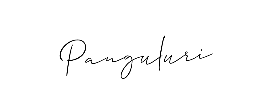 if you are searching for the best signature style for your name Panguluri. so please give up your signature search. here we have designed multiple signature styles  using Allison_Script. Panguluri signature style 2 images and pictures png