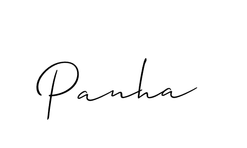 You should practise on your own different ways (Allison_Script) to write your name (Panha) in signature. don't let someone else do it for you. Panha signature style 2 images and pictures png